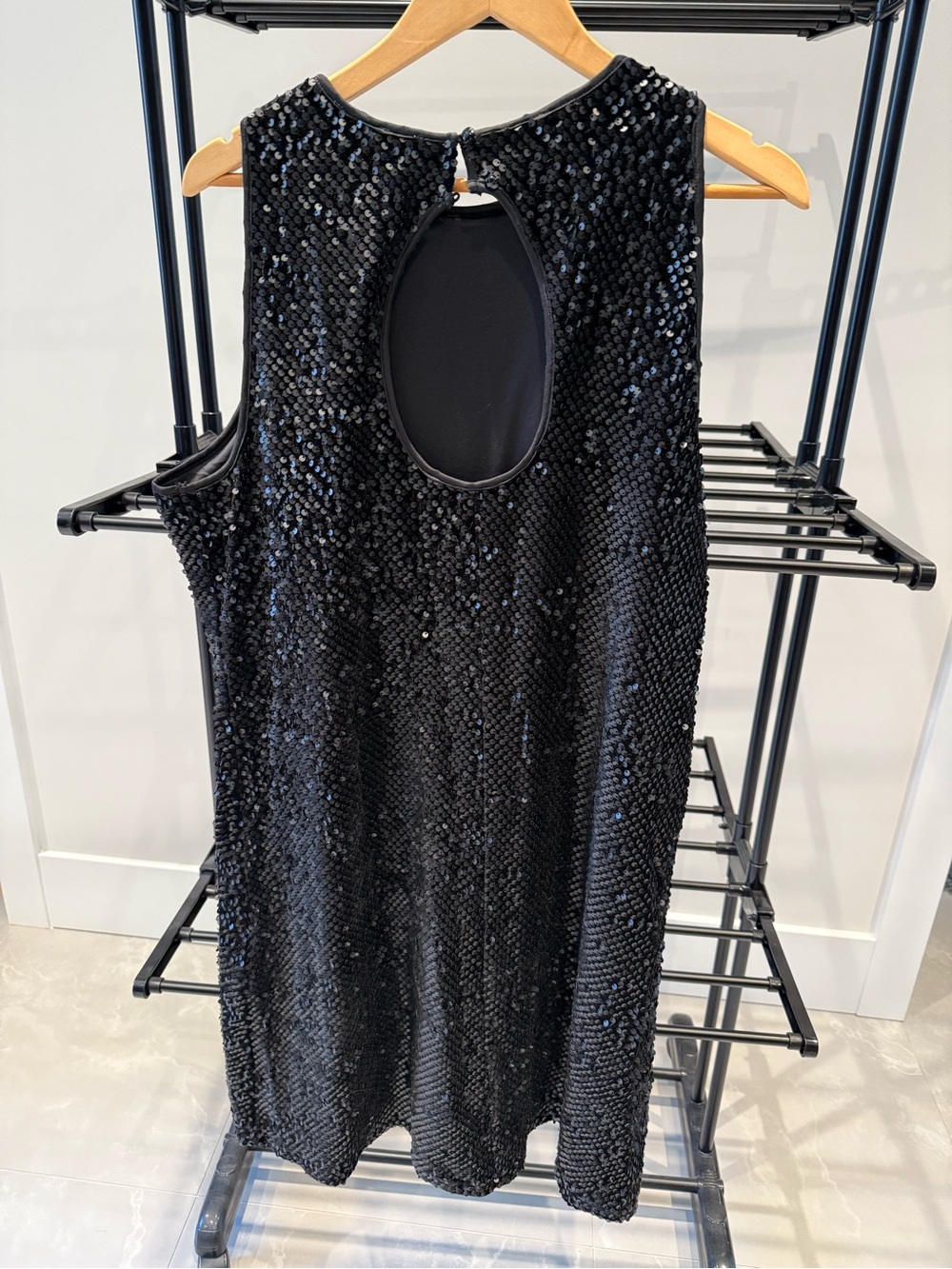Addition Elle Black Sequin Sleeveless Mini Dress - Picture 2 of 2